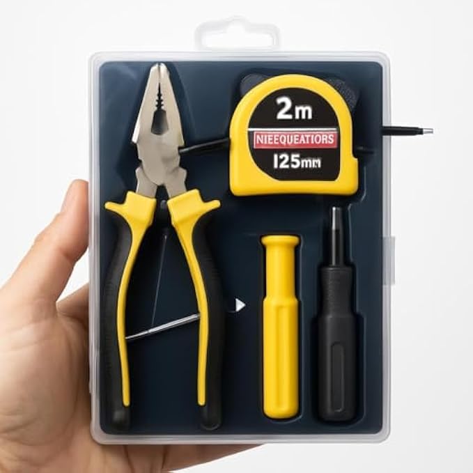 96 Pieces 2m Measuring Tapes (Screwdriver & Pliers Engineering Tool Kit - 2m Tape Measure – Hand Tools for Home – Workshop – DIY)
