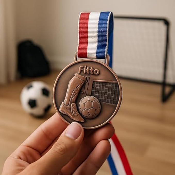 144 Pieces Bronze Football Medal - Perfects for Tournaments and Awards