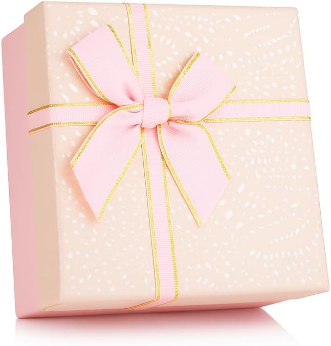 120 Pieces Square Pink Paper Boxes (13x13.5x8cm for Gifts – Storage – and Crafts)