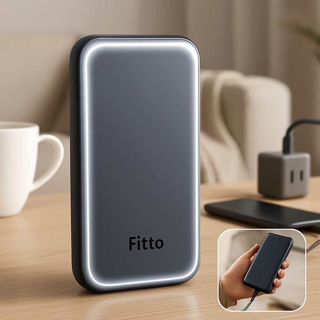 25000mAh Power Bank, Type C Input, Type C & 2xUSB Outputs, Black