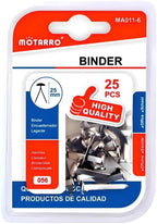 144 Pieces Binder Clips (25mm – 25 Pack – Office Supplies – Paper Clamps – Black Metal Clips for Documents)