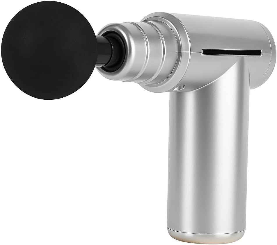 72 Pieces Massage Guns (Deep Tissue – Electric Muscle Massager – Portable – Ultra-Quiet – Grey with Black head)