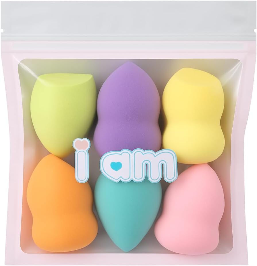 120 Pieces 6pcs Round Makeup Sponge Powder Puffs (Assorted Colors for Flawless Application)