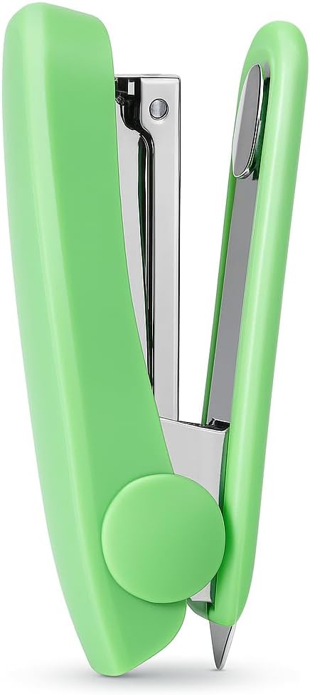 Green Stapler with 24/6 & 26/6 Size Pins, 1 Pc Office Desk Stapler
