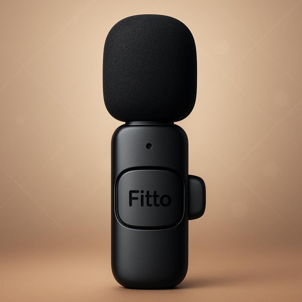 Wireless Mini Mic, Cordless Lavalier Microphone for Interviews, Presentations, Videos