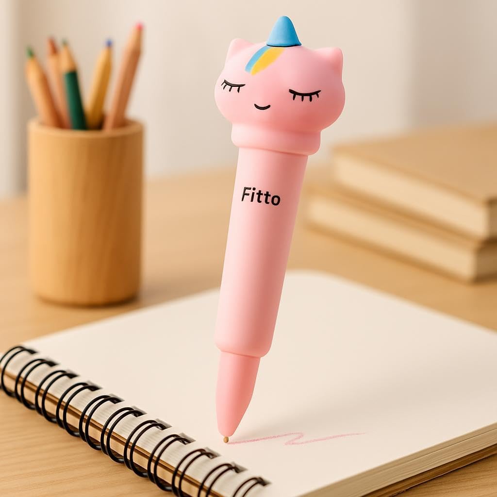 0.5mm Fancy Gel Pen 16.5cm Baby Design Assorted Color, Pack of 4