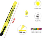 120 Pieces 2-Pieces (1/4mm Highlighter Set – 14cm for School & Office)
