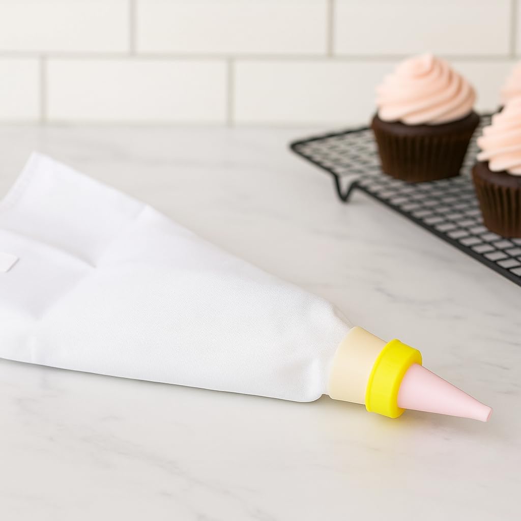 96 Pieces Icing Bags with 8 Decorating Tips (Perfect for Baking – Easy to Use and Store – Essential for Cake Decorating and Organizing Your Kitchen)