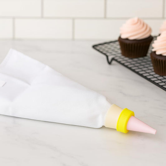 Icing Bag with 8 Decorating Tips – Perfect for Baking, Easy to Use and Store, Essential for Cake Decorating and Organizing Your Kitchen