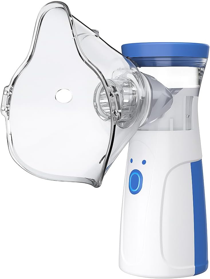 96 Pieces Portable Nebulizer Mini Vaporizers - White &s (Household Handheld Atomizer – Ultrasonic Micro Mesh Compression Atomizer – Medical Mute for Children & Adults)