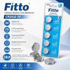 96 Pieces Lithium Button Cell Batteries (3V – 5-Pack Coin Cells for Watches – Key Fobs – Calculators and Small Electronic Devices)