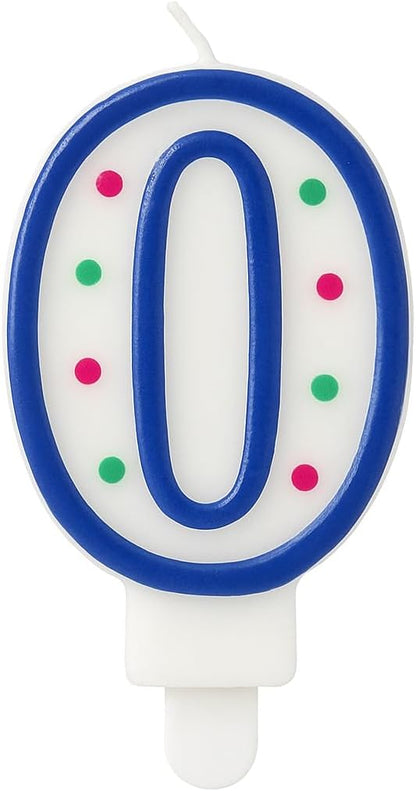 Birthday Candle Number 0, Cake Decoration Candle for Milestone Birthdays - Party Supplies for Birthday Cakes, UAE