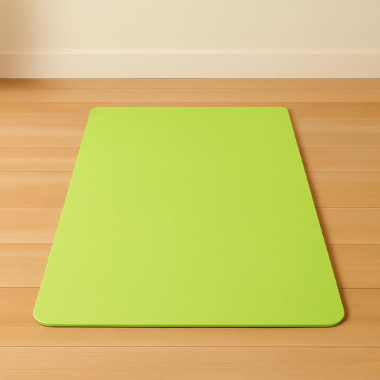 4mm Thick Yoga Mat 61x183cm - Non-Slip, Eco-Friendly, Extra Durable Exercise Mat for Yoga, Pilates, and Home Workouts - Ideal for Men & Women, Lightweight and Easy to Carry, Green
