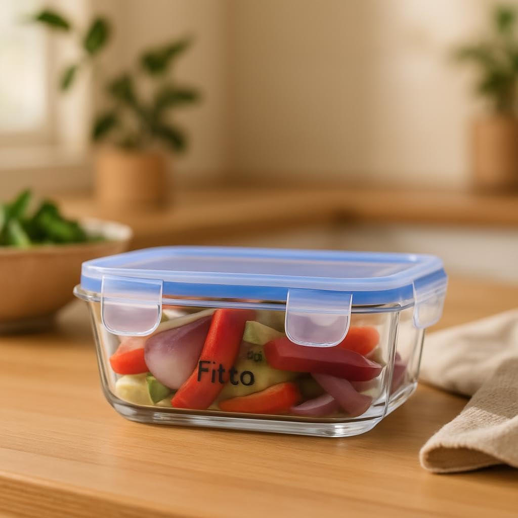 120 Pieces Square Glass Storage Food Containers (400ml)