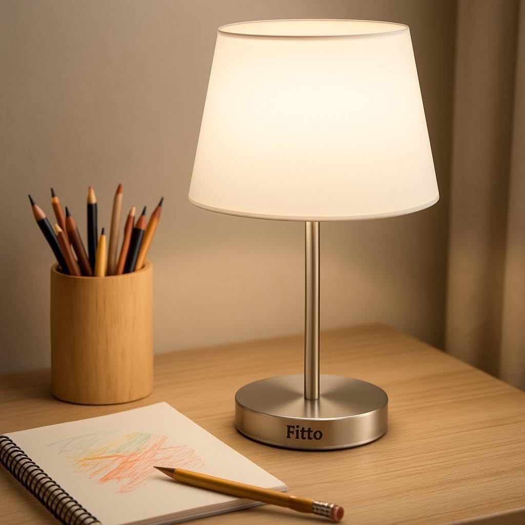 96 Pieces Cordless Table Lamp - Portable LED Desk Lamps (1200mAh Battery Powered – 3 Color Stepless Dimming – for Bedroom – Restaurant – Bars – Outdoor Parties & Camping)