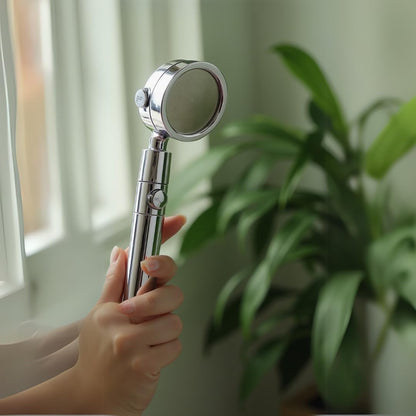 EcoLux High-Pressure Showerhead with 3-Mode Spray & Built-In Filter – Removes 98% Impurities, Easy 5-Minute Installation, Includes 3 Replacement Filters