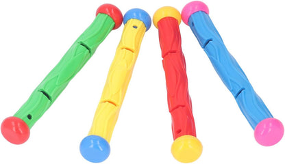 Diving Sticks 4 Pieces – Durable Underwater Markers for Scuba, Snorkeling, Swimming, Marine Exploration – Waterproof & Portable