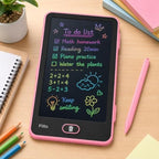 96 Pieces Reusable LCD Writing Tablets with One-Touch Erase and Screen Lock (Portable Drawing and Note Pad – Pink and Black)