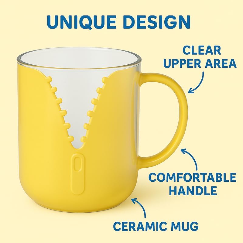 120 Pieces Yellow Plastic Mugs with Transparent Inner Lining (Durable Coffee Cup – BPA-Free – 350ml)