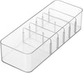 120 Pieces Small Transparent Data Cable Storage Boxes (Adjustable Compartments)