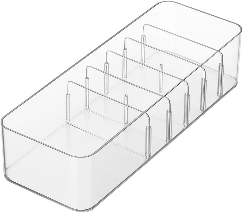 120 Pieces Small Transparent Data Cable Storage Boxes (Adjustable Compartments)