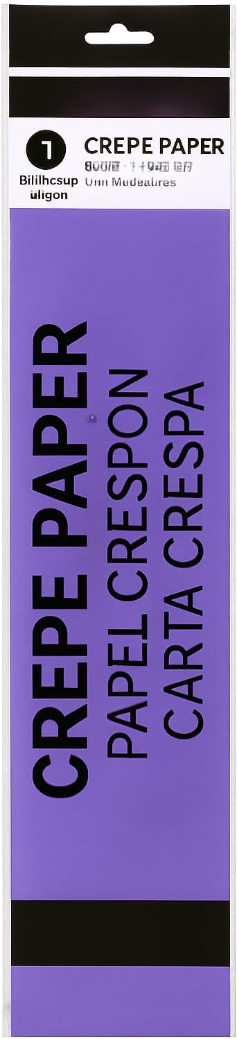 Crepe Paper Roll 200cm x 50cm Purple for Crafts, Decorations, Party Supplies