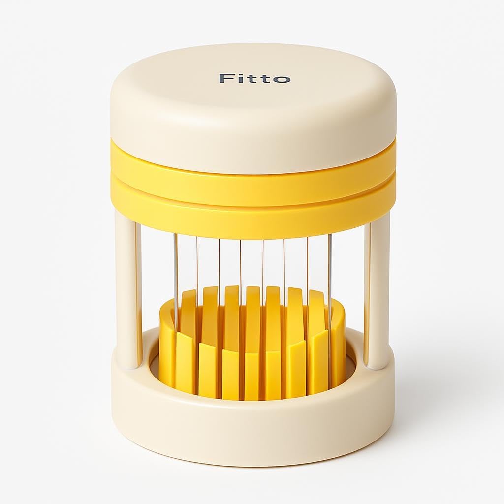 96 Pieces Egg Cutters (Yellow)