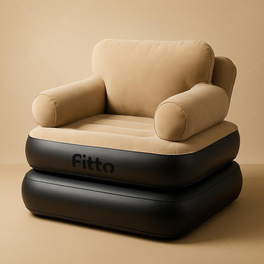 5-in-1 Inflatable Sofa Bed – Portable Inflatable Couch, Lazy Sofa for Adults, Quick Inflate, Foldable, Comfortable Air-Filled Lounge Chair for Indoor & Outdoor Use