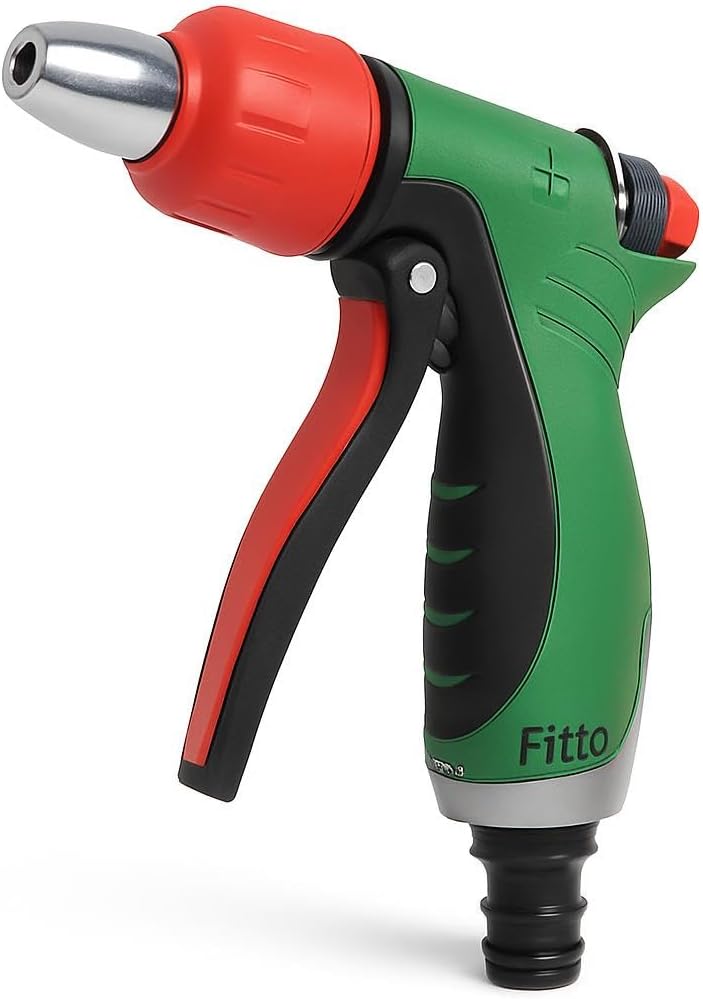 72 Pieces Adjustable Garden Hose Nozzles with Trigger Handle (Red and Green)