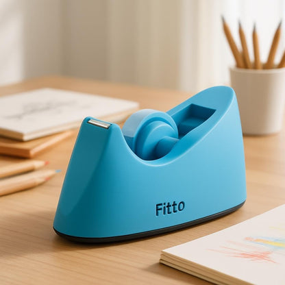 Blue Tape Dispenser - 1 Piece, Ideal for Office and School Use