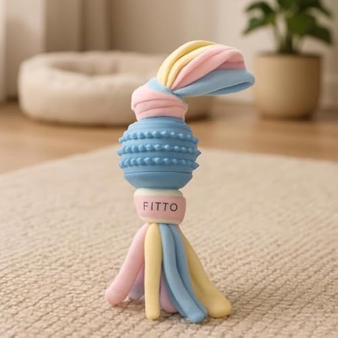 96 Pieces Dog Rope Toy Tug Chew Toys for Puppies and Small Dogs - Interactive Pet Rope Toy Assorted Colors (13x6cm)