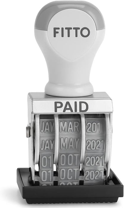 Paid Stamp with Date 8.5x5.5cm for Office & Mail Use