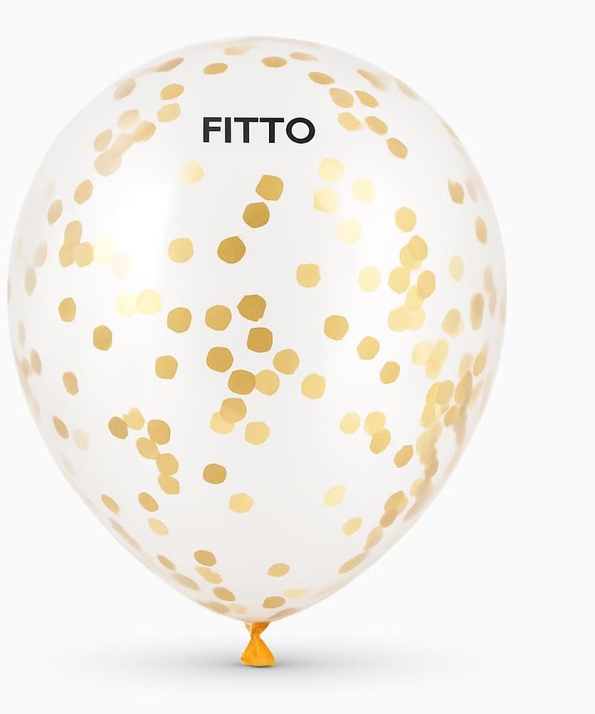 12 Inch Confetti Balloon for Party Decor, Celebration, Weddings, Birthdays, Events Supplies