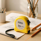 120 Pieces 3m Measuring Tape Retractable Steel Tape Measure 3 Metre Metrics with Lock & Belt Clip Compact Durable Case