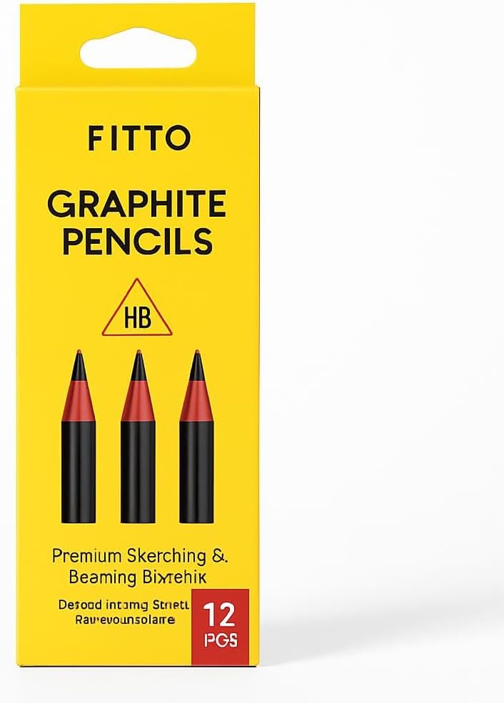 Graphite Pencil Set - 12-Piece Premium Sketching & Drawing Pencils for Artists, Students & Professionals - Smooth, Blendable Graphite for Precise Shading - Ideal for Sketchbooks
