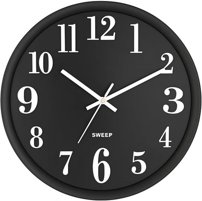 Wall Clock - Modern Minimalist Silent Quartz Clock, Easy-to-Read Numbers, Perfect for Office, Living Room, Kitchen, or Bedroom - Stylish and Functional Timepiece