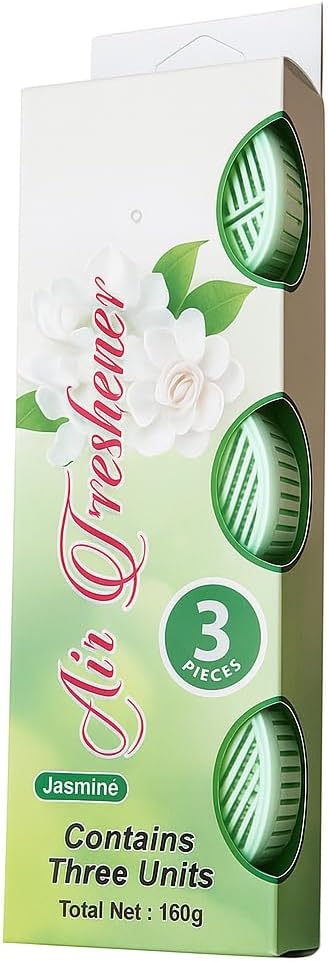 120 Pieces Car Air Freshener Jasmine Scent Pack ofs (3 Long Lasting Hanging Perfume for Car Interior)