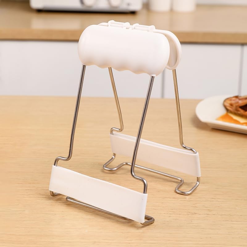 120 Pieces Adjustable Bowl Clamps (White)