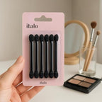 144 Pieces Eyeshadow Sponge Applicators Pack of 6 Black - Foam Tip Eye Shadow Applicators for Eye Makeup (Travel & Touch-Ups)