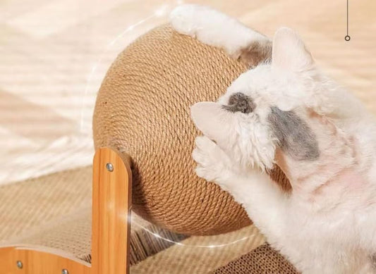 Cat Scratch Board – Curved Design – Natural Color