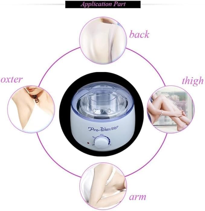 96 Pieces Depilatory Wax Heaters for Hair Removal (Professional Electric Wax Warmer for Depilatory Beans – Easy-to-Use At-Home Body Hair Removal – Adjustable Temperature – Salon-Quality Results)