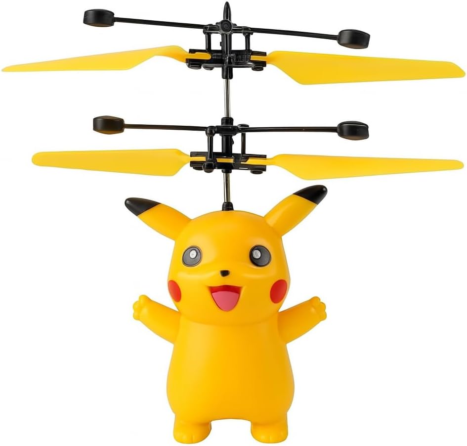 96 Pieces Pokemon Cartoon Helicopter Toys for Kids (Fun Interactive Flying Toy with Light & Sound Effects – Perfect Gift for Boys and Girls – Safe – Durable – and Easy to Use)