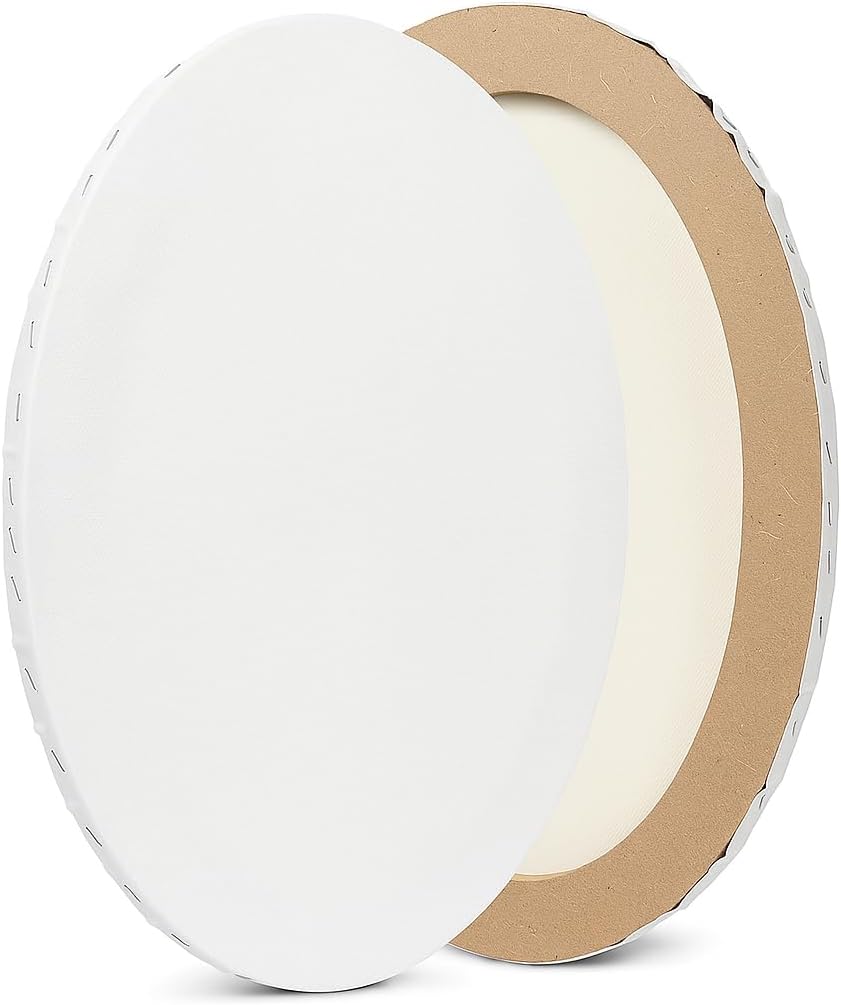 96 Pieces Canvas Ovals (40cm x 30cm for Painting – Art Supplies – Artist Canvas Board)