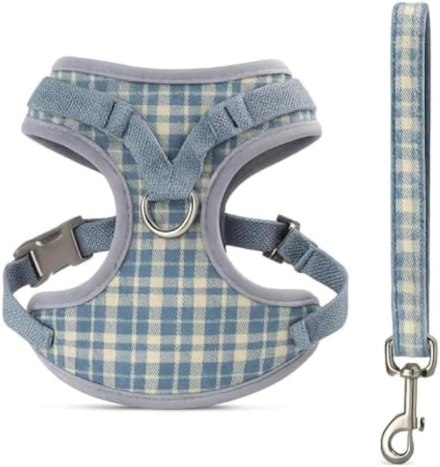 96 Pieces Pet Harness and Lead XXS (20x13cm - Small Dog Puppy Cat Adjustable Soft Vest Leash Set)