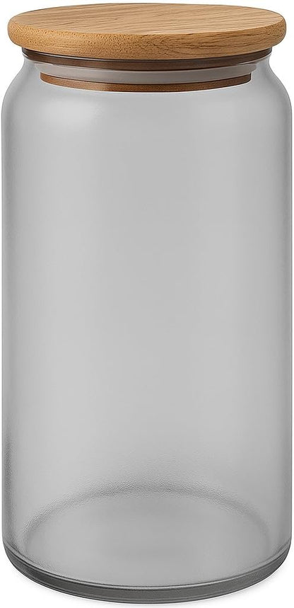 Glass Jars with Bamboo Lids – Airtight Glass Pantry Storage Containers for Rice, Sugar, Flour, Nuts, Spices, Cookies, Candy