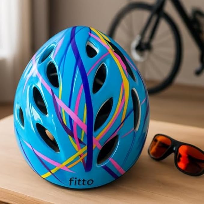 Adult Cycling Bike Helmet – Lightweight Adjustable Bicycle Helmet with Ventilation, Quick-Release Buckle, Removable Pads, One Size Fits Most 54-62cm