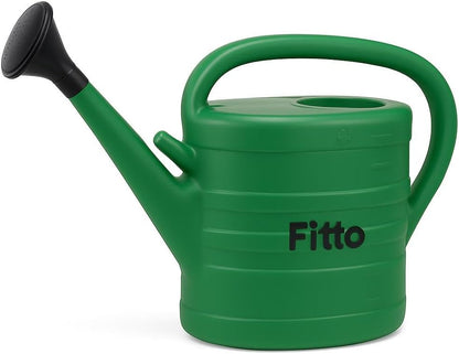 Green Plastic Watering Can with Long Spout - 8 Litre Capacity