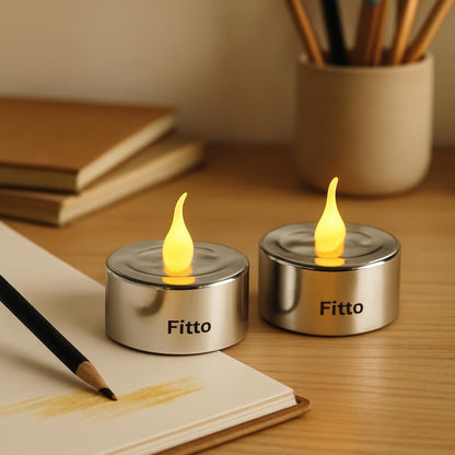 2 Piece Multi LED Light Candles Battery Operated Flameless Decorative LED Candle for Home Wedding Event