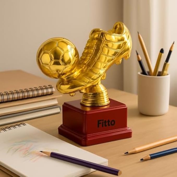 96 Pieces Golden Soccer Boot Trophies with Ball - Perfect Award for Football Champions