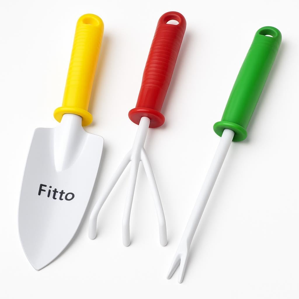 96 Pieces Gardening Tools Set - Trowels (Hand Rake – and Weeder with Colorful Handles)